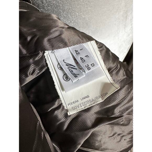 VINTAGE Maska Wool-Cashmere Oversized PeaCoat, Womens size IT 42/US 6, med-large - Picture 12 of 15